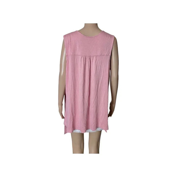 LOGO Lounge Lori Goldstein Women's pink Plus Size 1X Draped Vest Pockets - Picture 3 of 6